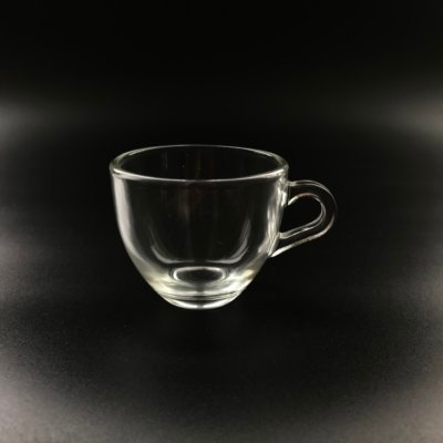 Round Mini Glass Coffee Cup 2.8oz