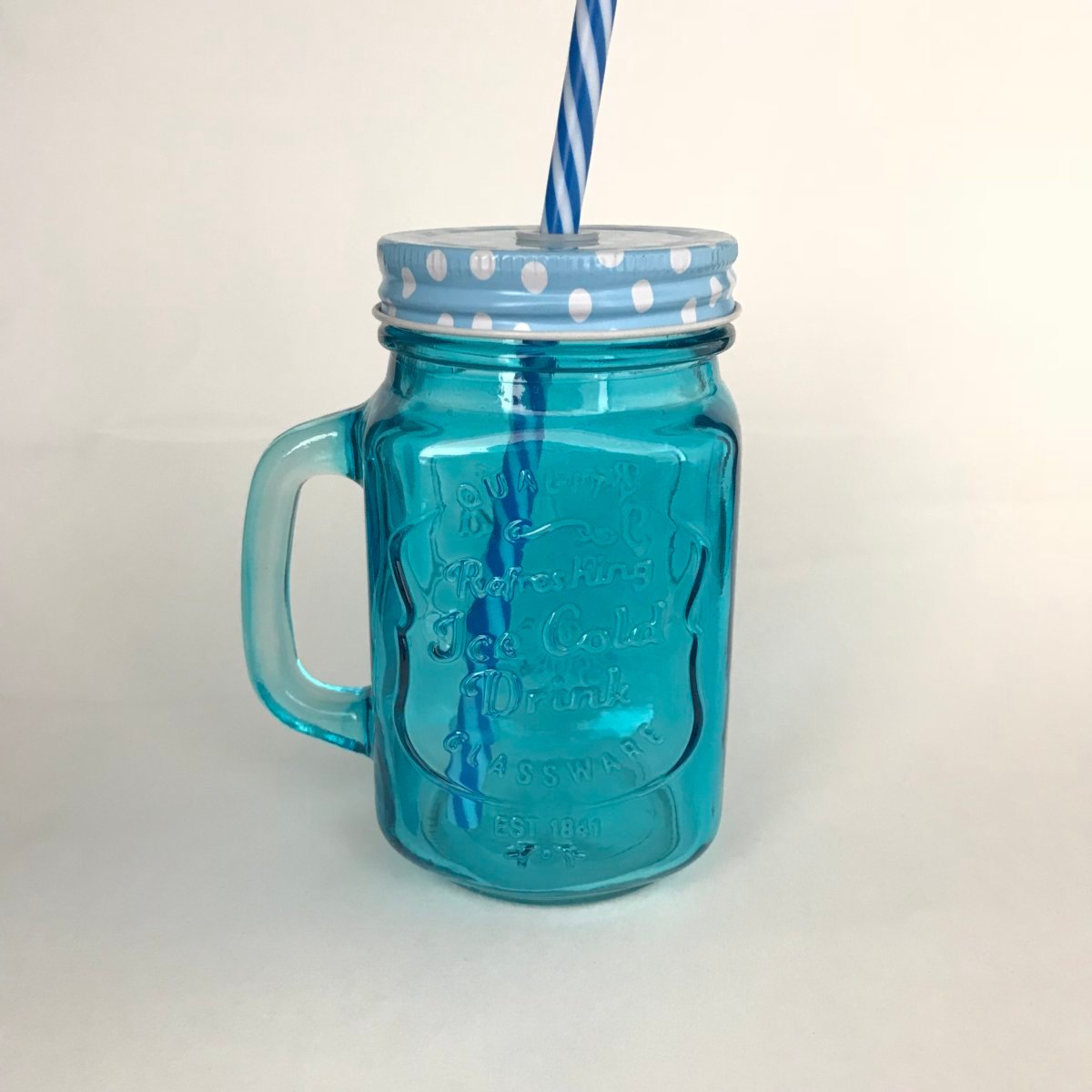 Colored Mason Jar Mug 16oz 453ml Its Glassware Specialist