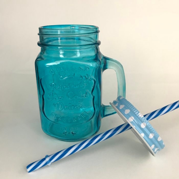 Colored Mason Jar Mug