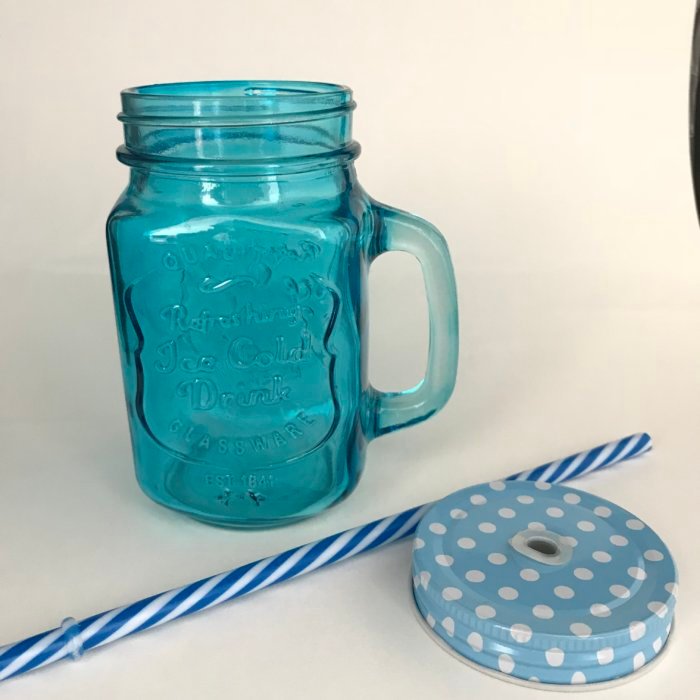 Colored Mason Jar Mug